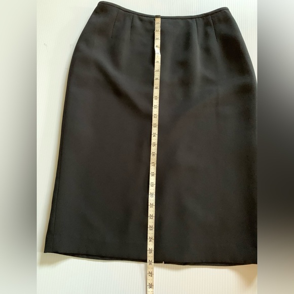 Kasper Size 8 Black Skirt with Earring Bonus - Picture 8 of 14